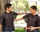 Two twink jocks play football and fuck hard in the gym