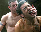Two ripped studs fight naked winner fucks the loser