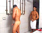Tanned latinos ass fucking in the public shower